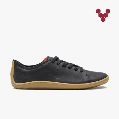 Vivobarefoot Addis Womens Trainers Black UK LOYQ